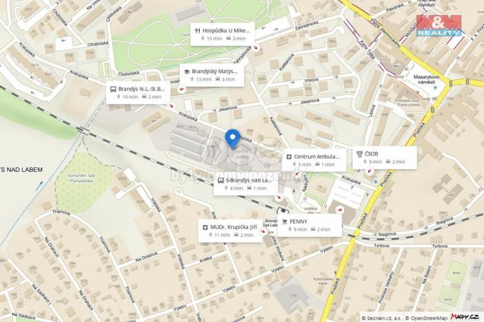 Pronájem skladu, Brandýs nad Labem-Stará Boleslav - Brandýs nad Labem, Kralupská, 285 m2