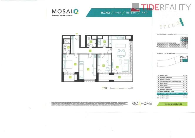 Prodej bytu 4+kk, Beroun, Na Morákově, 140 m2