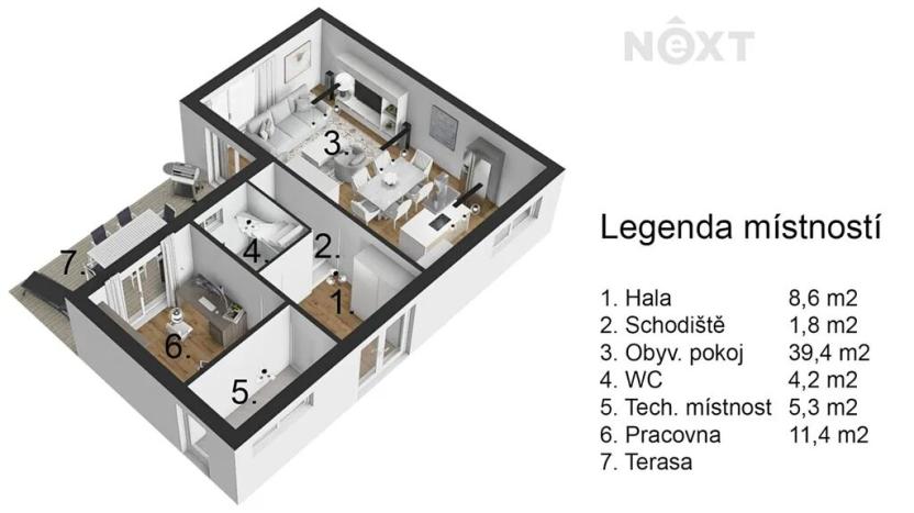 Prodej rodinného domu, Drnholec, 126 m2