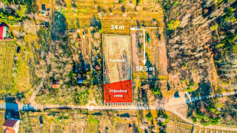 Prodej zahrady, Znojmo - Konice, 1003 m2