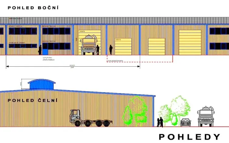 Pronájem skladu, Kozomín, 4800 m2