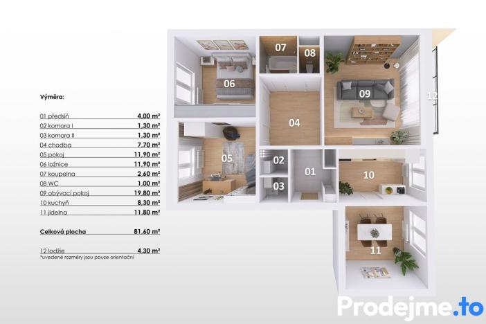 Prodej bytu 4+1, Brno - Bohunice, Pod nemocnicí, 89 m2