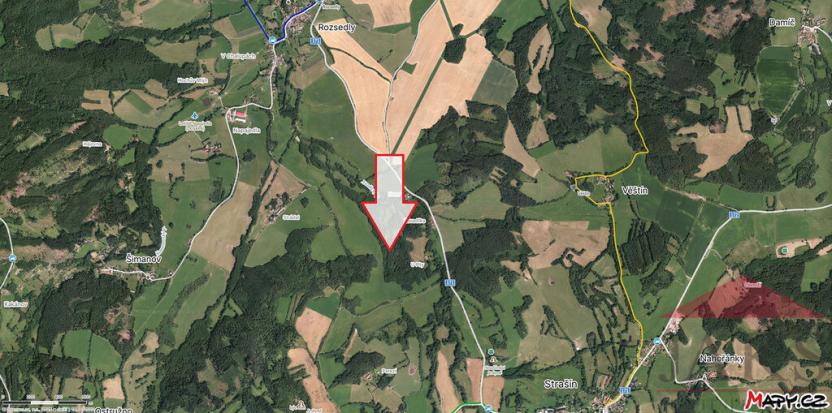 Prodej lesa, Žihobce, 5431 m2