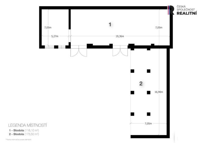 Prodej obchodního prostoru, Bystřice - Semovice, 800 m2