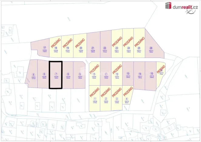 Prodej pozemku pro bydlení, Tři Sekery - Krásné, 1430 m2