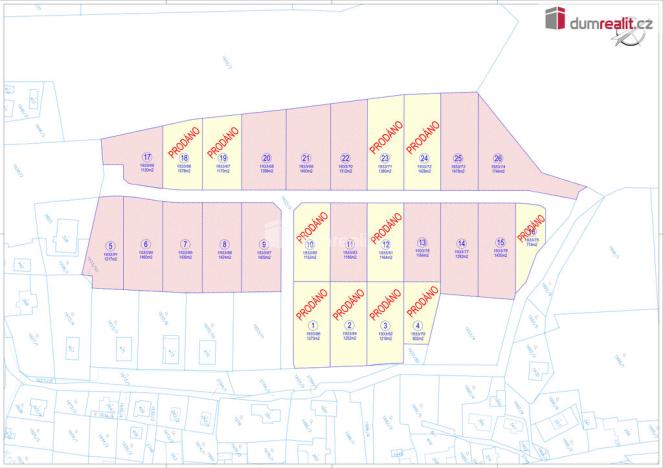 Prodej pozemku pro bydlení, Tři Sekery - Krásné, 1120 m2