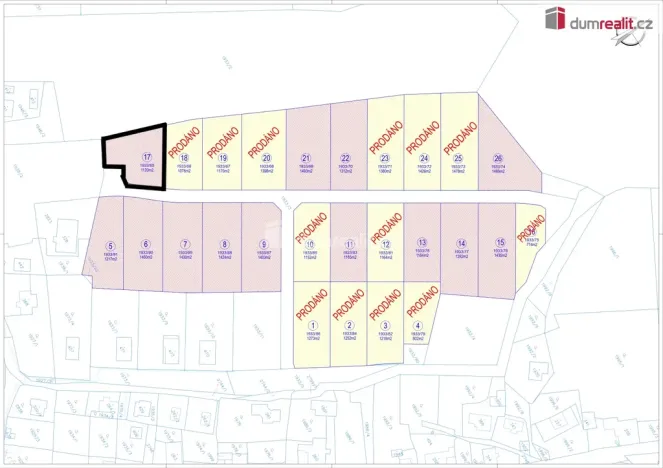 Prodej pozemku pro bydlení, Tři Sekery - Krásné, 1120 m2