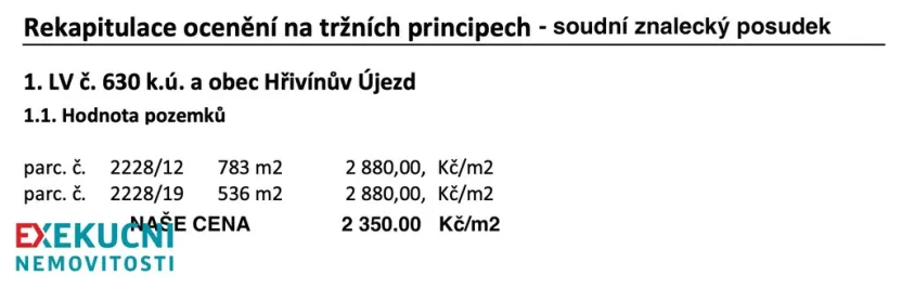Prodej pozemku pro bydlení, Hřivínův Újezd, 783 m2