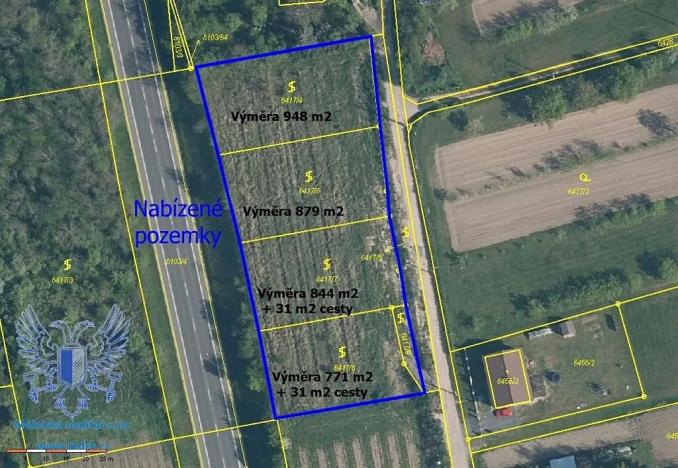 Prodej pozemku pro bydlení, Mělník, Nad Kamennými závorami, 802 m2