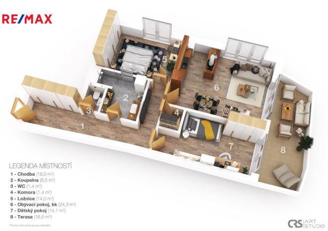 Prodej bytu 3+kk, Vrchlabí, Papírenská, 84 m2