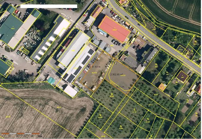 Pronájem komerčního pozemku, Zlín, 2300 m2