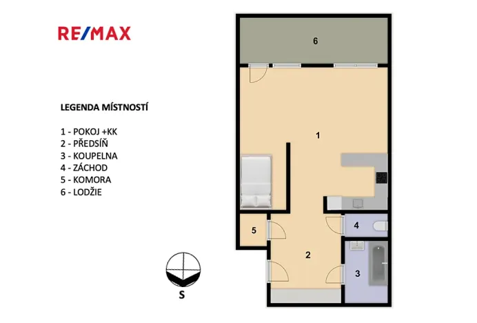 Prodej bytu 1+kk, Praha - Modřany, K otočce, 49 m2