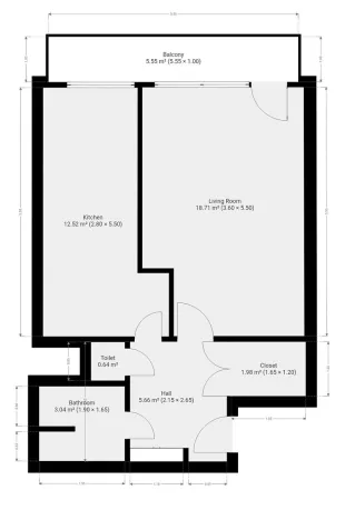 Pronájem bytu 1+1, Praha - Kamýk, Cuřínova, 46 m2
