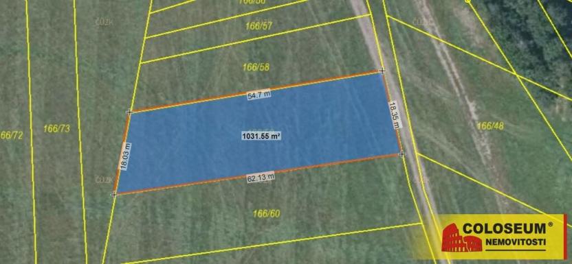 Prodej pole, Velenov, 1032 m2