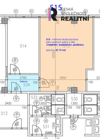 Pronájem kanceláře, Zlín, Kvítková, 27 m2
