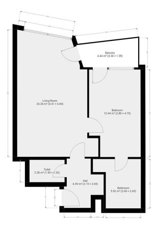Pronájem bytu 2+kk, Praha - Libeň, Kurta Konráda, 53 m2