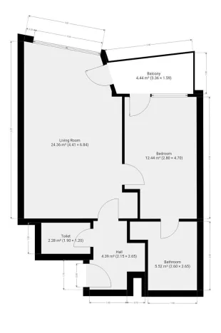 Pronájem bytu 2+kk, Praha - Libeň, Kurta Konráda, 53 m2