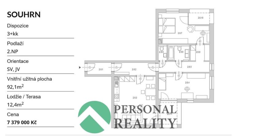 Prodej bytu 3+kk, Chlumec nad Cidlinou, Boženy Němcové, 92 m2