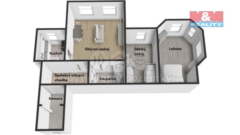 Prodej bytu 3+kk, Nymburk, Zbožská, 56 m2