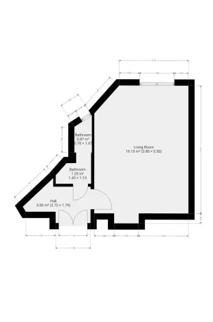 Pronájem bytu 1+kk, Praha - Vršovice, Orelská, 25 m2