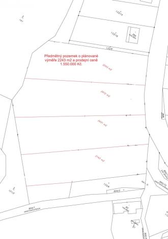 Prodej pozemku pro bydlení, Běstvina, 2243 m2