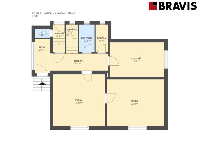 Prodej rodinného domu, Kuřim, Havlíčkova, 168 m2