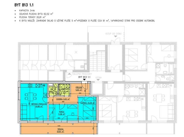 Prodej bytu 3+kk, Všechovice, 62 m2