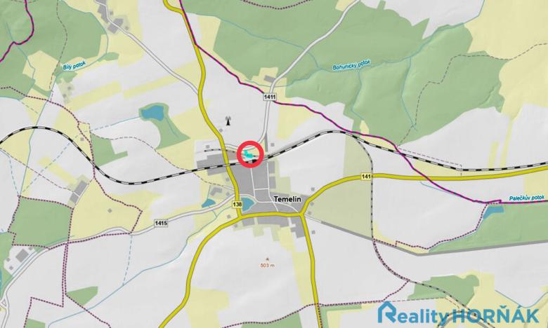 Prodej pozemku pro bydlení, Temelín, 1733 m2