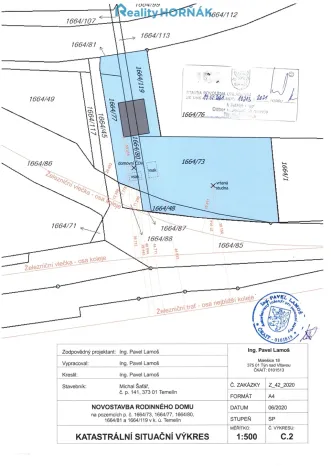 Prodej pozemku pro bydlení, Temelín, 1733 m2