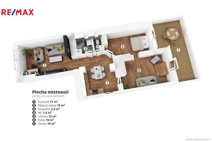 Prodej bytu 3+1, Praha - Vinohrady, U Havlíčkových sadů, 75 m2