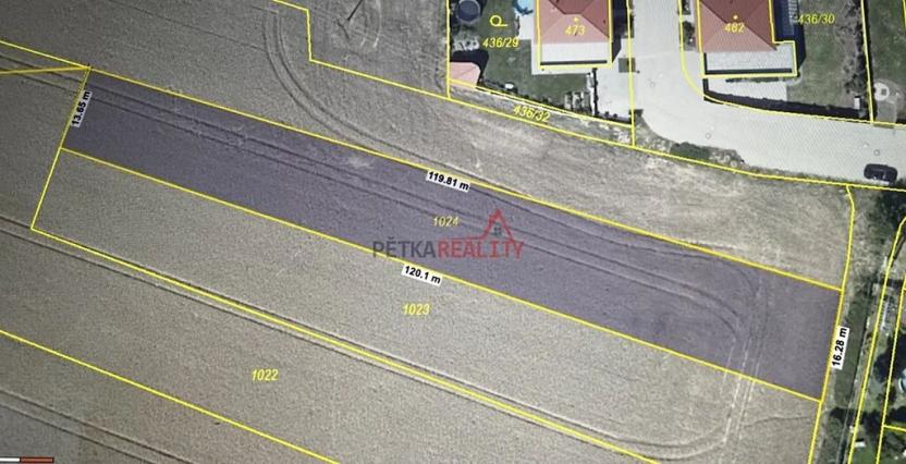 Prodej pozemku pro bydlení, Zlatníky-Hodkovice, Za Brankou, 1758 m2