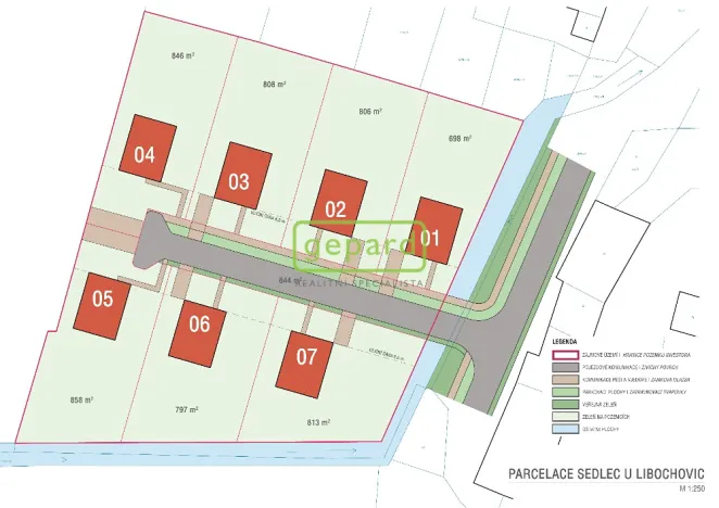 Prodej pozemku pro bydlení, Sedlec, 6937 m2