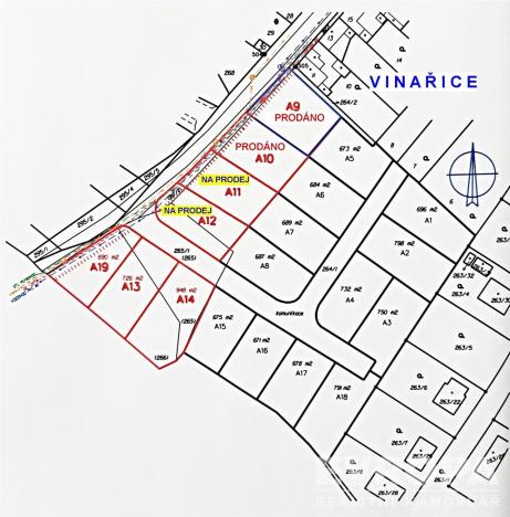 Prodej pozemku pro bydlení, Týnec nad Labem - Vinařice, 1364 m2