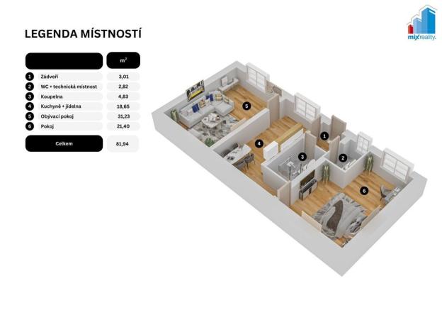 Prodej bytu 2+1, Chotěšov, Plzeňská, 82 m2