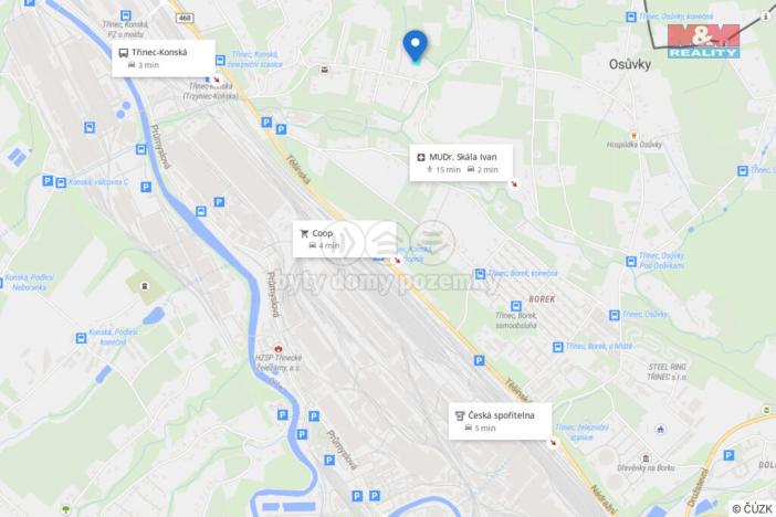 Prodej pozemku pro bydlení, Třinec - Konská, 1939 m2