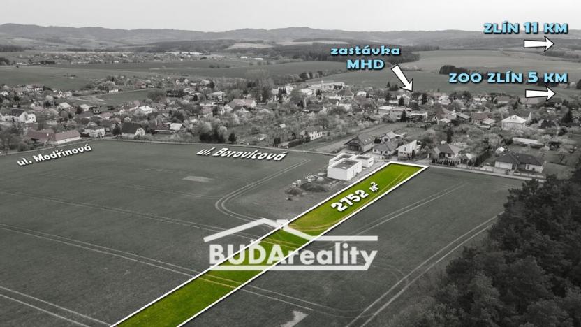 Prodej pozemku pro bydlení, Zlín, Borovicová, 2752 m2