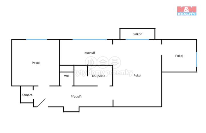 Prodej bytu 3+1, Mosty u Jablunkova, 62 m2