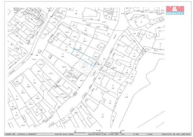 Prodej pozemku pro bydlení, Jevišovka, 772 m2