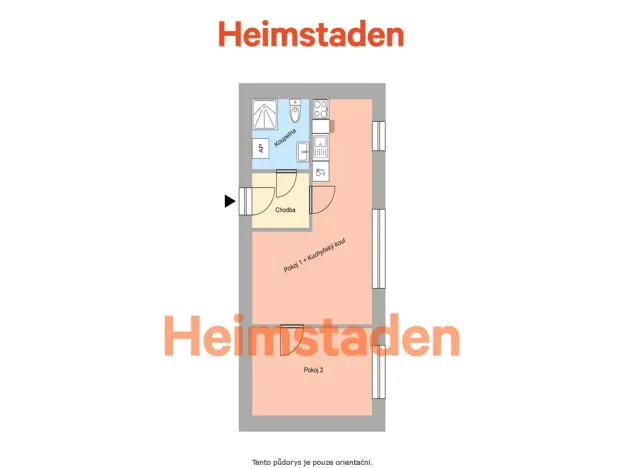 Pronájem bytu 2+kk, Havířov - Prostřední Suchá, Kapitána Jasioka, 36 m2