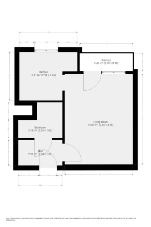 Pronájem bytu 1+1, Praha - Bohnice, Toruňská, 30 m2