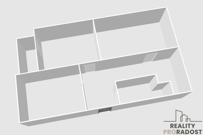 Prodej bytu 3+1, Chomutov, Partyzánská, 81 m2