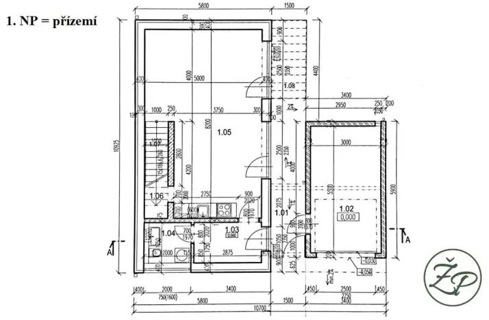 Pronájem rodinného domu, Chýně, Střední, 131 m2