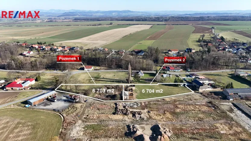 Prodej komerčního pozemku, Vražné, 13407 m2