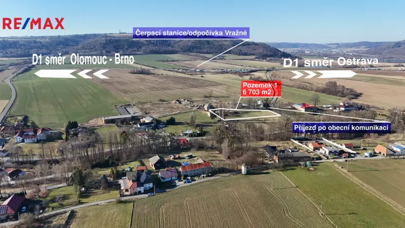 Prodej komerčního pozemku, Vražné, 6703 m2