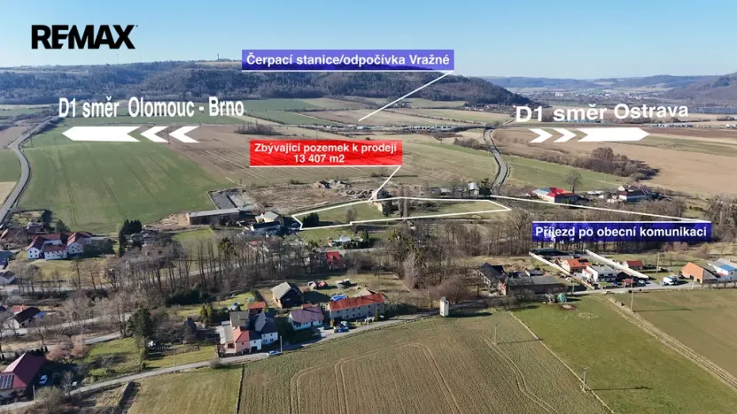 Prodej komerčního pozemku, Vražné, 6703 m2