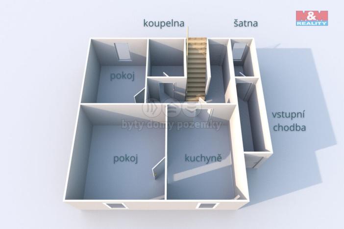 Pronájem rodinného domu, Jindřichův Hradec - Jindřichův Hradec III, U Nemocnice, 120 m2