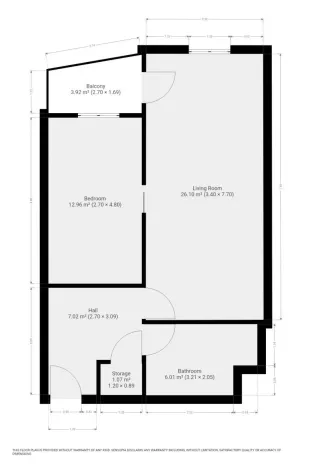 Pronájem bytu 2+kk, Praha - Dolní Měcholupy, Honzíkova, 54 m2