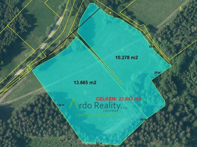 Prodej louky, Přední Výtoň, Frýdava, 23943 m2