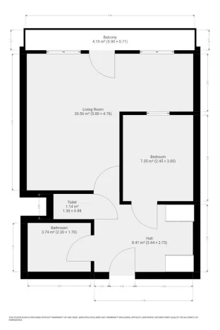 Pronájem bytu 2+kk, Praha - Troja, Hnězdenská, 42 m2