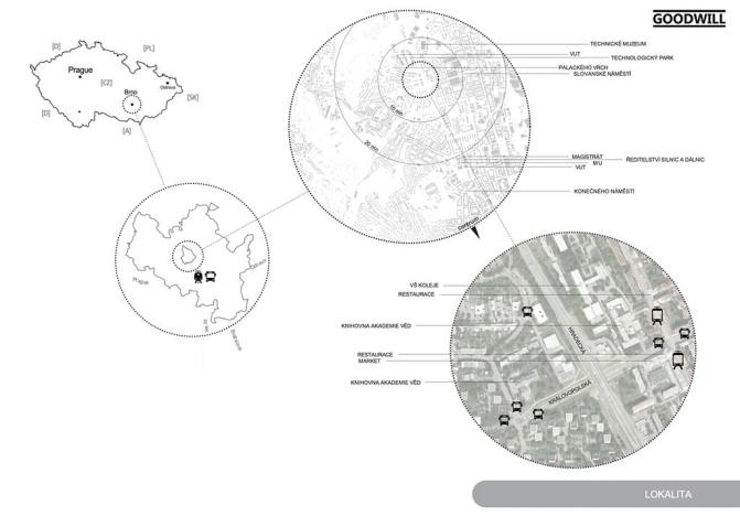Pronájem bytu 1+kk, Brno, Královopolská, 42 m2